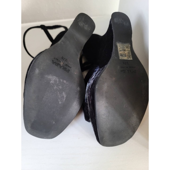 Vintage Prada Crushed Velvet Wedges - Picture 3 of 4